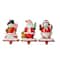 Glitzhome® 7" Santa, Snowman & Penguin Stocking Holder Set